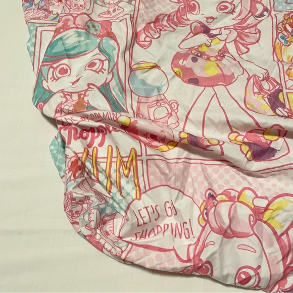 Shopkins Pink Fitted Bed Sheet 73” x 38” - Picture 8 of 16